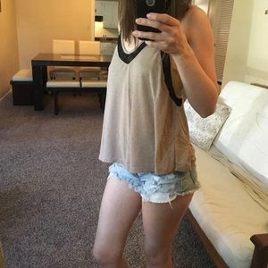 Urban outfitters nude mesh tank